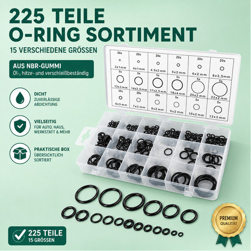 225x ring sortiment nbr - o-ring,